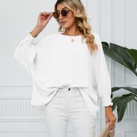 Polyester Women Long Sleeve Blouses & loose Solid PC