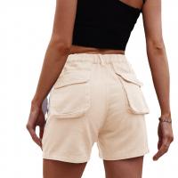 Rayon Middle Waist Shorts & with pocket patchwork Solid PC