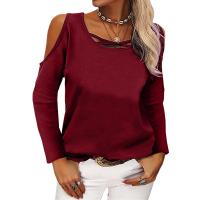 Modal Women Long Sleeve T-shirt slimming patchwork Solid PC