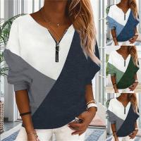 Cotton Plus Size Women Sweatshirts & loose printed geometric PC