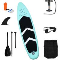 PVC Inflatable Surfboard durable & portable EVA blue PC