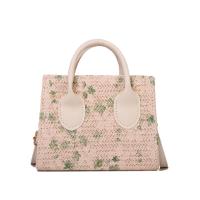 Straw Woven Tote attached with hanging strap PC