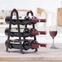 Iron Multilayer & Creative & foldable Wine Rack black PC