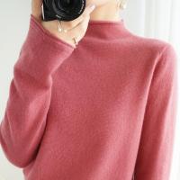 Wool Slim Women Sweater knitted Solid PC
