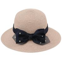 Straw & Lace Sun Protection Straw Hat with bowknot & sun protection PC