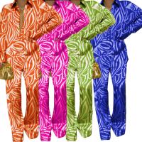 Spandex & Polyester Vrouwen Casual Set Lange broek & Boven Afgedrukt meer kleuren naar keuze Instellen