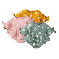 Polyester & Katoen Baby Jumpsuit Afgedrukt Bloemen meer kleuren naar keuze stuk