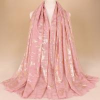 Cotton Women Scarf can be use as shawl gold foil print PC