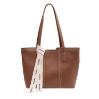 PU Leather Tote Bag & Easy Matching Shoulder Bag large capacity & soft surface Solid PC