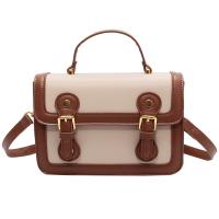 PU Leather Box Bag Handbag attached with hanging strap PC