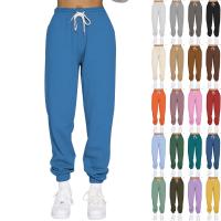 Cotton Plus Size Women Long Trousers flexible & loose & thermal Solid PC