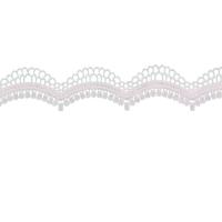 Milk Fiber DIY Lace Embroidered Lace embroidered Crown white Yard