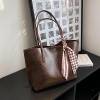 PU Leather With Coin Purse & with silk scarf Shoulder Bag PC