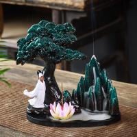 Porcelain & Resin Backflow Burner for home decoration handmade PC