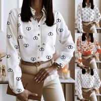 Polyester Vrouwen lange mouwen blouses Afgedrukt meer kleuren naar keuze stuk