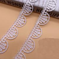 Milk Fiber DIY Lace Embroidered Lace hollow embroidered white Yard
