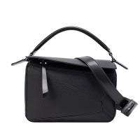 PU Leather Pillow Shaped Handbag large capacity & soft surface Lichee Grain PC