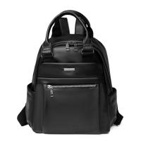 PU Leather Backpack large capacity & soft surface Solid PC