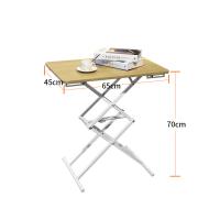 Chipboard & Steel Adjustable Length Foldable Table brown PC