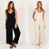 Spandex & Polyester Long Jumpsuit flexible Solid PC