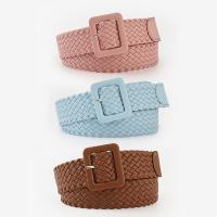 PU Leather Easy Matching Fashion Belt weave Solid PC