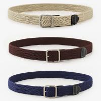 Iron & PU Leather Easy Matching Fashion Belt flexible weave Solid PC