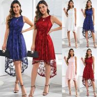 Polyester lace & Mermaid One-piece Dress mid-long style patchwork PC