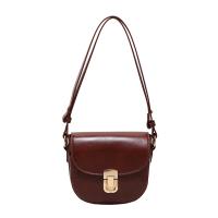 PU Leather cross body & Saddle & Easy Matching Shoulder Bag Solid PC
