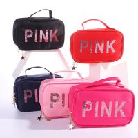 Polyester Cosmetic Bag large capacity & soft surface & portable PC