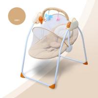 Engineering Plastics & Steel remote control & foldable Baby Rocker with USB interface & washable PC