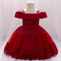 Polyester & Cotton Ball Gown Baby Skirt with bowknot PC