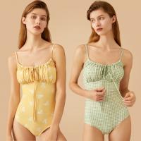 Polyester One-piece Swimsuit flexible & skinny style printed PC