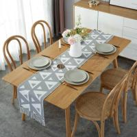 Cotton Linen & Polyester Tassels Table Cloth PC