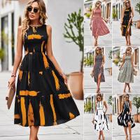 Polyester long style & High Waist One-piece Dress PC