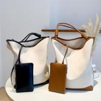 PU Leather With Coin Purse & Bucket Bag Shoulder Bag soft surface PC