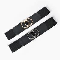 PU Leather & Zinc Alloy Easy Matching & Vintage Fashion Belt Solid black Bag