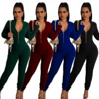 Polyester Long Trousers & Shapewear Long Jumpsuit Solid PC
