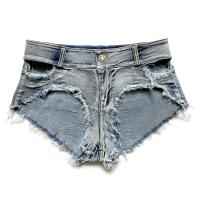 Baumwoll-Denim Frauen Hot Pant, Ausgefranst, Solide, mehr Farben zur Auswahl,  Stück