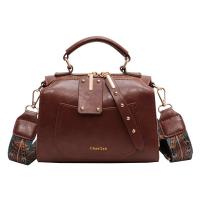 PU Leather Easy Matching & Vintage Handbag attached with hanging strap Solid PC