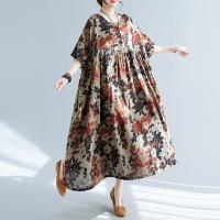 Coton Robe d’une seule pièce Imprimé Floral couleurs mixtes pièce