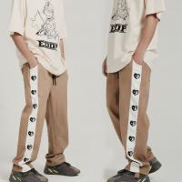 Polyester Men Casual Pants & loose embroidered PC