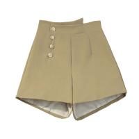 Polyester High Waist Shorts slimming Solid PC