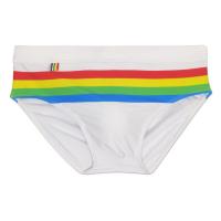 Spandex & Polyester Quick Dry Men Swimming Brief flexible & skinny style printed striped PC