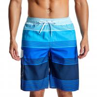 Polyester Quick Dry & Plus Size Men Beach Shorts flexible & loose printed striped PC