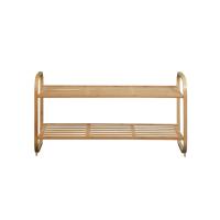 Moso Bamboo Shoes Rack Organizer for storage & double layer PC