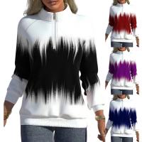 Polyester Slim Women Sweatshirts patchwork PC