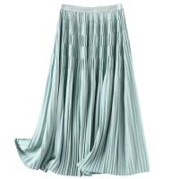 Spandex & Polyester High Waist Skirt mid-long style Solid : PC