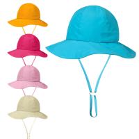 Nylon Bucket Hat sun protection & for children patchwork Solid : PC