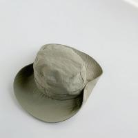 Nylon Bucket Hat sun protection & for children patchwork Solid : PC