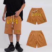 Polyester Men Cargo Shorts & loose printed letter PC